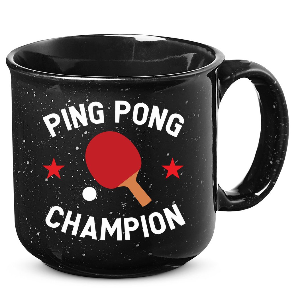Ping Pong Champion Table Tennis Lover Gift 15oz Campfire Ceramic Mug