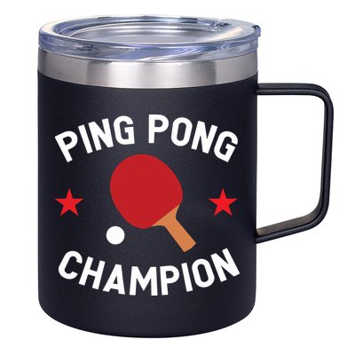 Ping Pong Champion Table Tennis Lover Gift 12oz Stainless Steel Coffee Mug