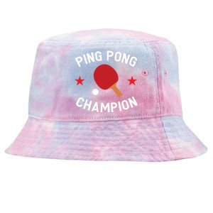 Ping Pong Champion Table Tennis Lover Gift Tie-Dyed Bucket Hat