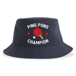 Ping Pong Champion Table Tennis Lover Gift Sustainable Bucket Hat