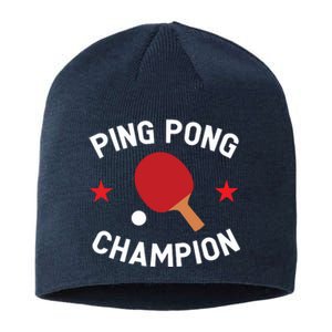 Ping Pong Champion Table Tennis Lover Gift Sustainable Beanie