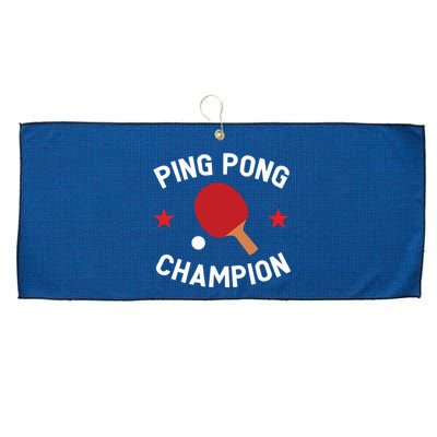 Ping Pong Champion Table Tennis Lover Gift Large Microfiber Waffle Golf Towel