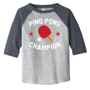 Ping Pong Champion Table Tennis Lover Gift Toddler Fine Jersey T-Shirt