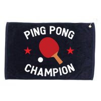 Ping Pong Champion Table Tennis Lover Gift Grommeted Golf Towel