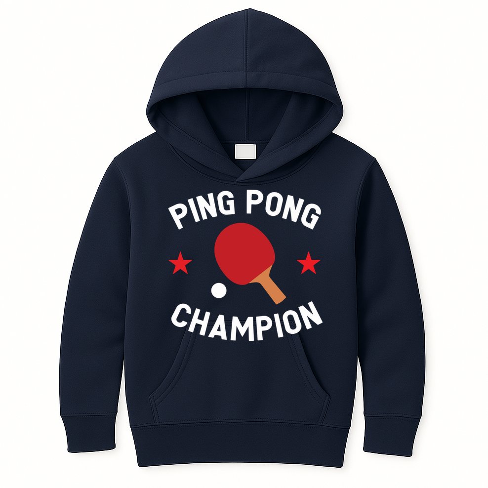 Ping Pong Champion Table Tennis Lover Gift Kids Hoodie