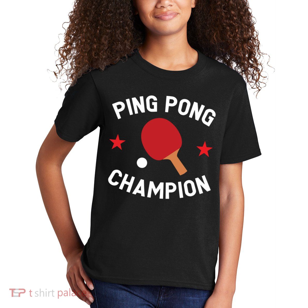 Ping Pong Champion Table Tennis Lover Gift Kids T-Shirt