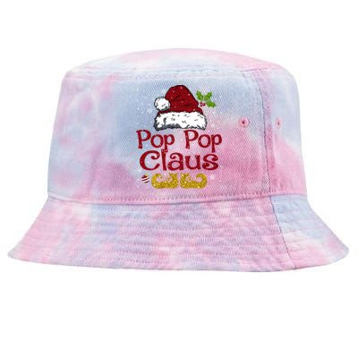 Pop Pop Claus Matching Family Christmas Santa Hat Xmas Gift Tie-Dyed Bucket Hat