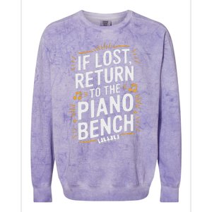 Piano Player Classical Music Pianist And Keyboard Musician Colorblast Crewneck Sweatshirt