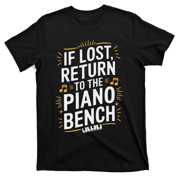 Piano Player Classical Music Pianist And Keyboard Musician T-Shirt