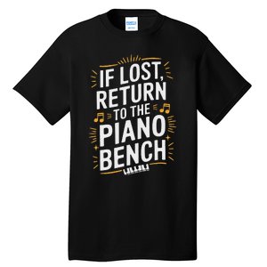 Piano Player Classical Music Pianist And Keyboard Musician Tall T-Shirt