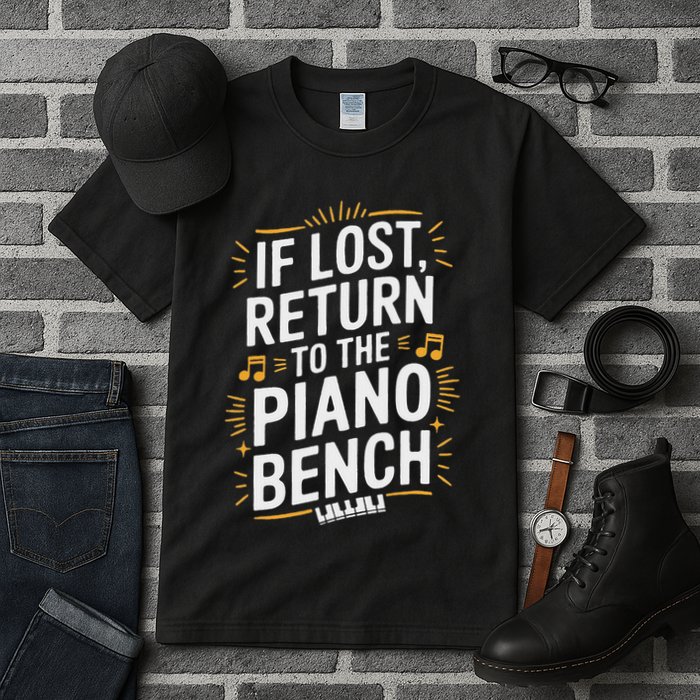 Piano Player Classical Music Pianist And Keyboard Musician Tall T-Shirt