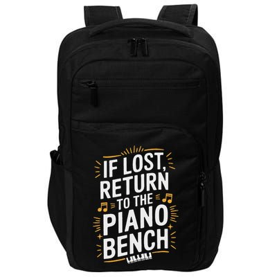 Piano Player Classical Music Pianist And Keyboard Musician Impact Tech Backpack