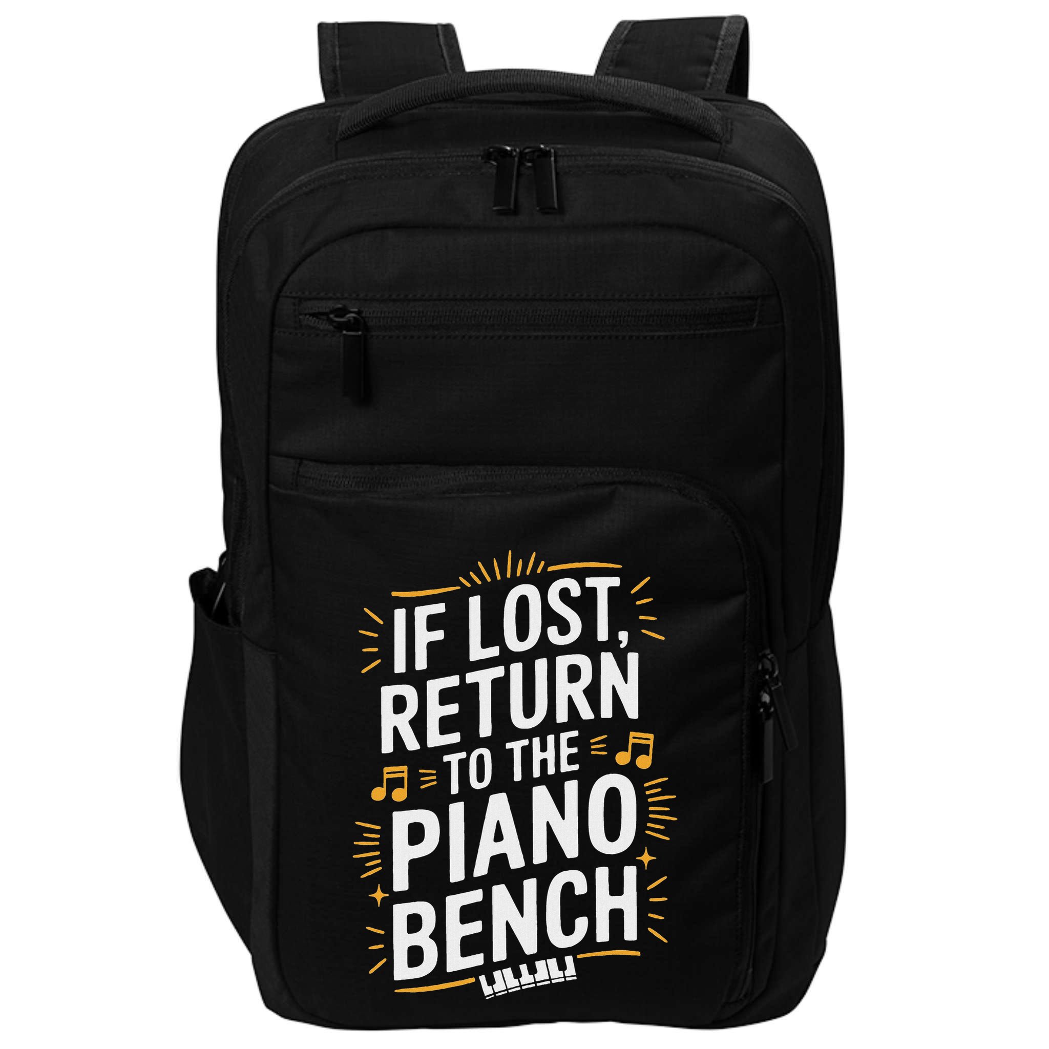 Piano Player Classical Music Pianist And Keyboard Musician Impact Tech Backpack