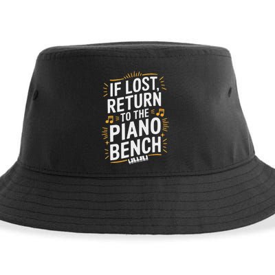 Piano Player Classical Music Pianist And Keyboard Musician Sustainable Bucket Hat
