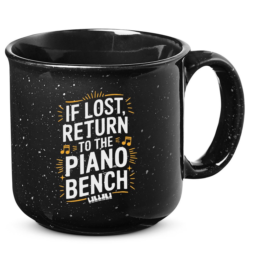 Piano Player Classical Music Pianist And Keyboard Musician 15oz Campfire Ceramic Mug
