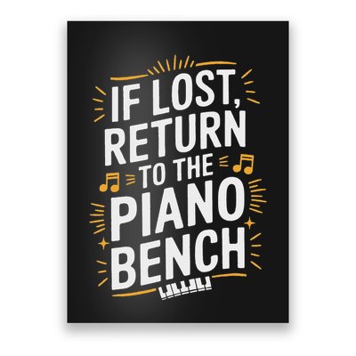 Piano Player Classical Music Pianist And Keyboard Musician Poster