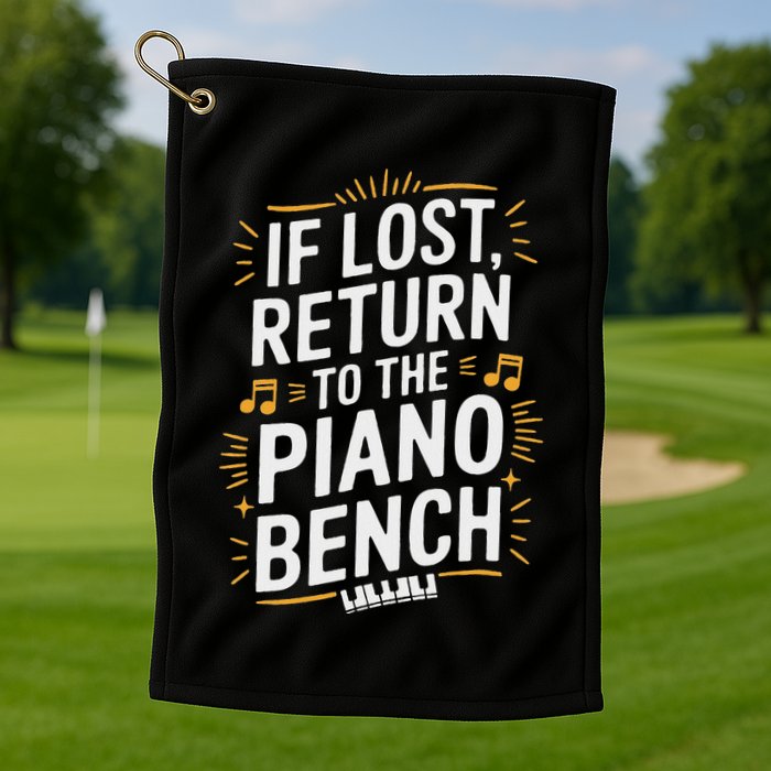 Piano Player Classical Music Pianist And Keyboard Musician Golf Towel