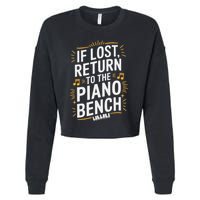 Piano Player Classical Music Pianist And Keyboard Musician Cropped Pullover Crew