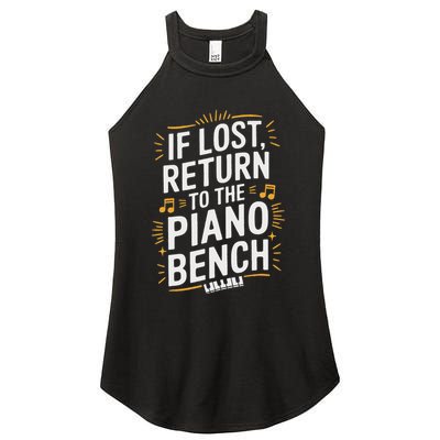 Piano Player Classical Music Pianist And Keyboard Musician Women's Perfect Tri Rocker Tank