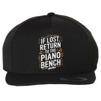Piano Player Classical Music Pianist And Keyboard Musician Wool Snapback Cap