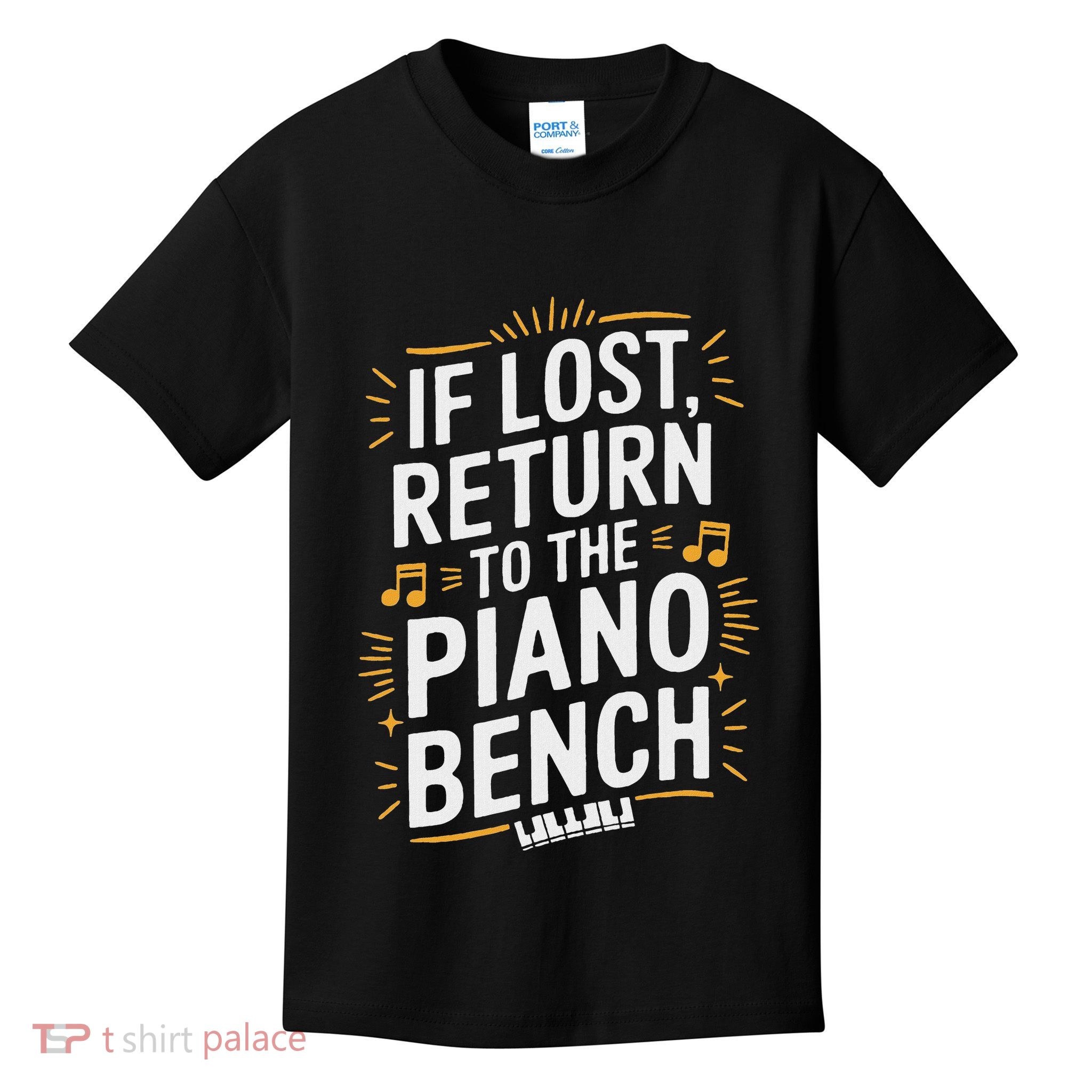 Piano Player Classical Music Pianist And Keyboard Musician Kids T-Shirt