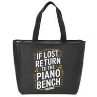 Piano Player Classical Music Pianist And Keyboard Musician Zip Tote Bag