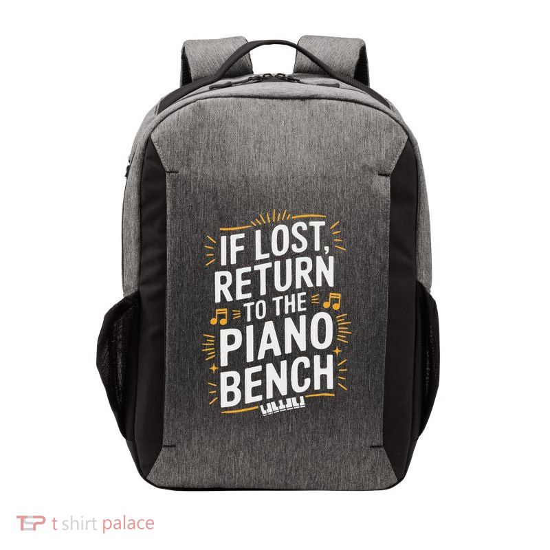 Piano Player Classical Music Pianist And Keyboard Musician Vector Backpack