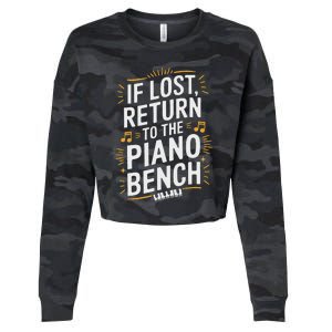 Piano Player Classical Music Pianist And Keyboard Musician Cropped Pullover Crew