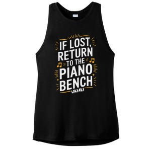 Piano Player Classical Music Pianist And Keyboard Musician Ladies PosiCharge Tri-Blend Wicking Tank