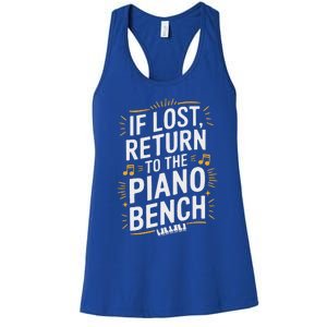 Piano Player Classical Music Pianist And Keyboard Musician Women's Racerback Tank