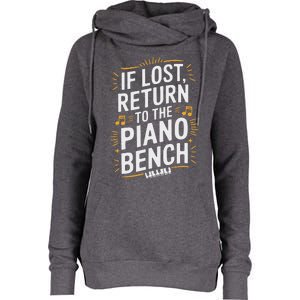 Piano Player Classical Music Pianist And Keyboard Musician Womens Funnel Neck Pullover Hood