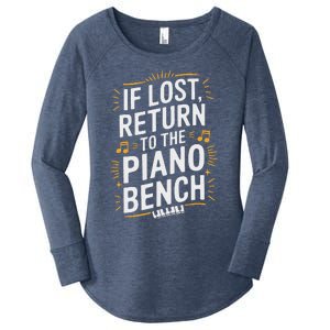 Piano Player Classical Music Pianist And Keyboard Musician Women's Perfect Tri Tunic Long Sleeve Shirt