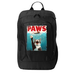 Paws Parody Cat Mouse Humorous Cat Chasing Mouse Kitten City Backpack