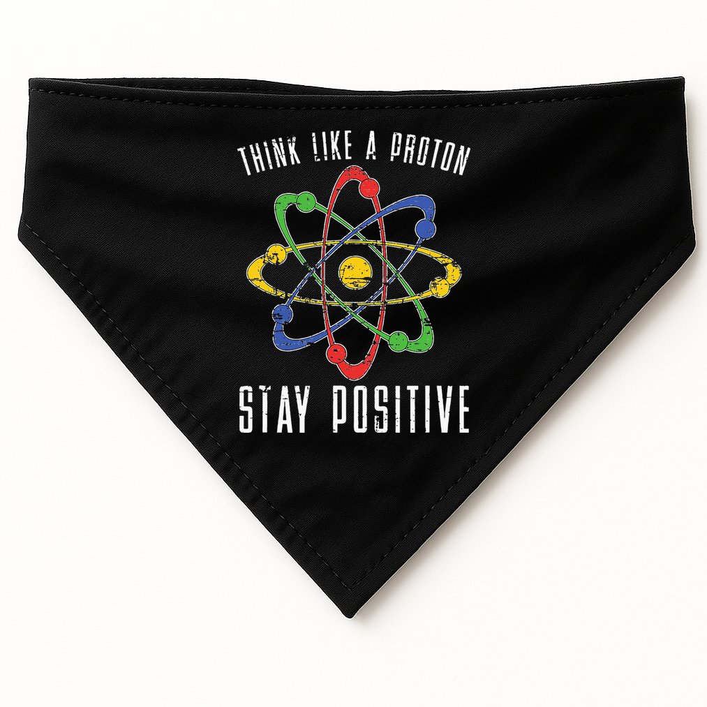 Positive Proton Chemist Nerd Science Teacher Gift Chemistry USA-Made Doggie Bandana
