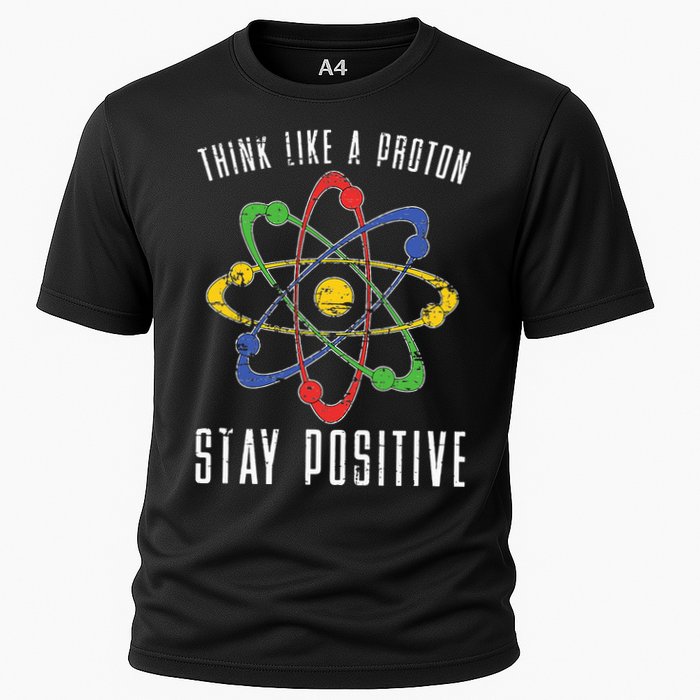 Positive Proton Chemist Nerd Science Teacher Gift Chemistry Cooling Performance Crew T-Shirt