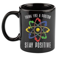 Positive Proton Chemist Nerd Science Teacher Gift Chemistry 11oz C Handle Ceramic Mug