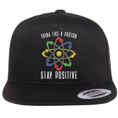 Positive Proton Chemist Nerd Science Teacher Gift Chemistry Flatbill Hat