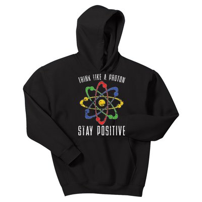 Positive Proton Chemist Nerd Science Teacher Gift Chemistry Kids Hoodie