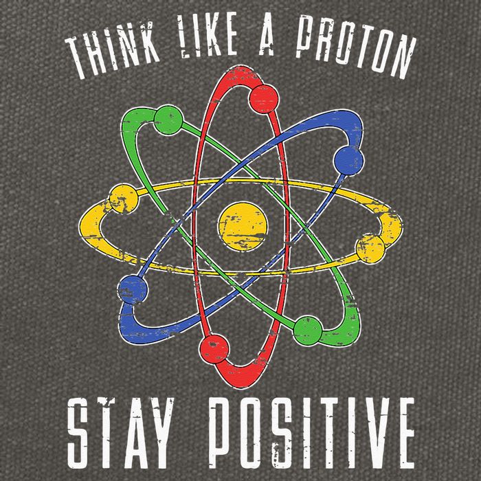 Positive Proton Chemist Nerd Science Teacher Gift Chemistry Cotton Canvas Backpack