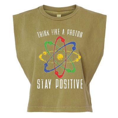 Positive Proton Chemist Nerd Science Teacher Gift Chemistry Garment-Dyed Women's Muscle Tee