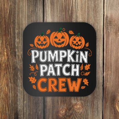 Pumpkin Patch Crew Funny Pumpkin Patch Squad Thanksgiving Coaster