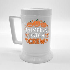 Pumpkin Patch Crew Funny Pumpkin Patch Squad Thanksgiving Beer Stein