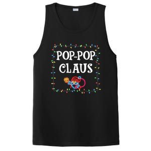 Pop Pop Claus Santa Christmas Lights Family Pjs Matching Great Gift PosiCharge Competitor Tank