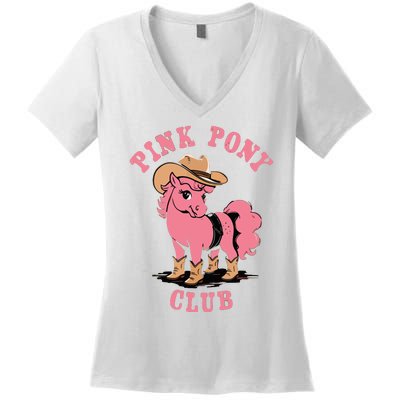 Pink Pony Club Women's V-Neck T-Shirt