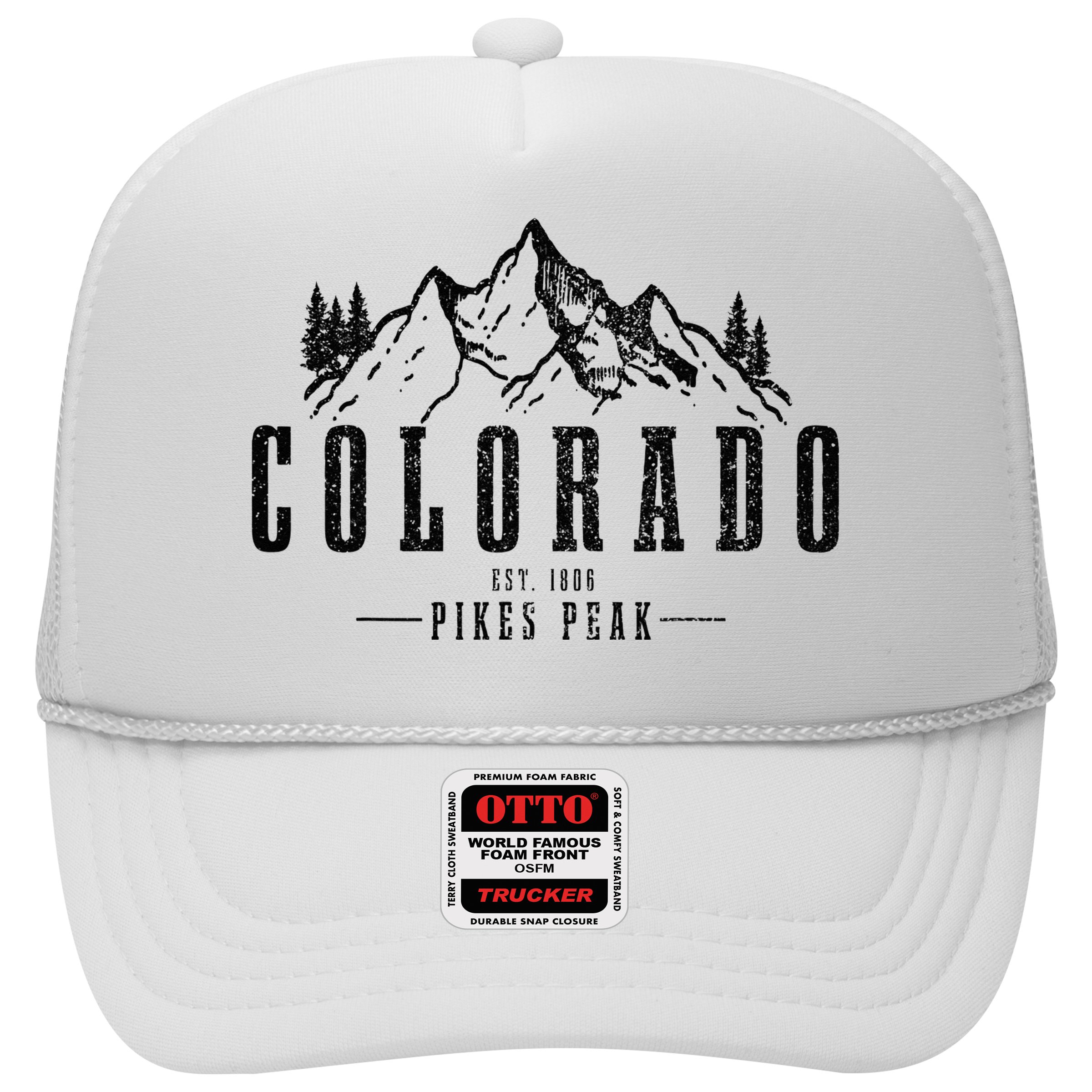 Pikes Peak Colorado Est. 1806 Vintage Mountains Hiking Hat