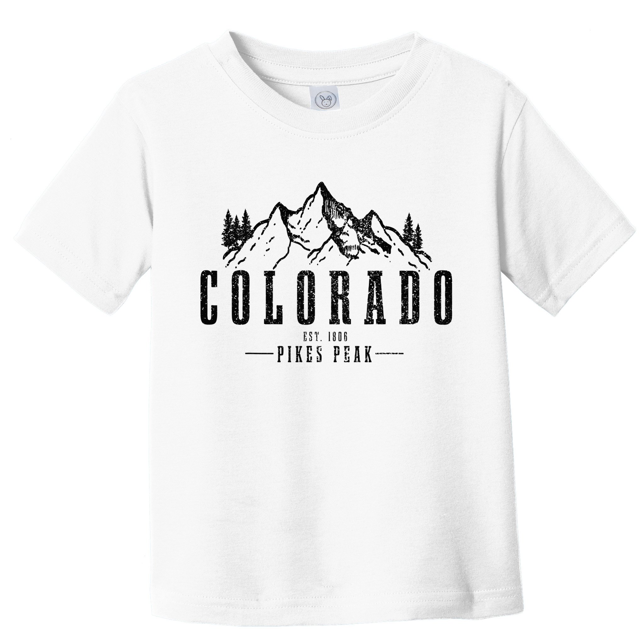 Pikes Peak Colorado Est. 1806 Vintage Mountains Hiking Toddler T-Shirt