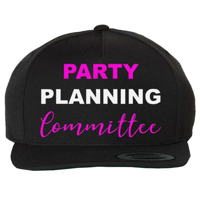 Party Planning Committee Wool Snapback Cap