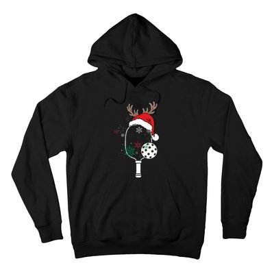 Pickleball Player Christmas Holiday Reindeer Xmas Hoodie