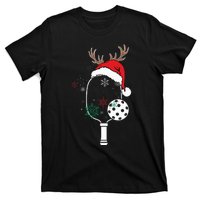 Pickleball Player Christmas Holiday Reindeer Xmas T-Shirt