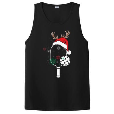 Pickleball Player Christmas Holiday Reindeer Xmas PosiCharge Competitor Tank